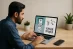 wide real photo of a Pakistani freelancer reviewing
